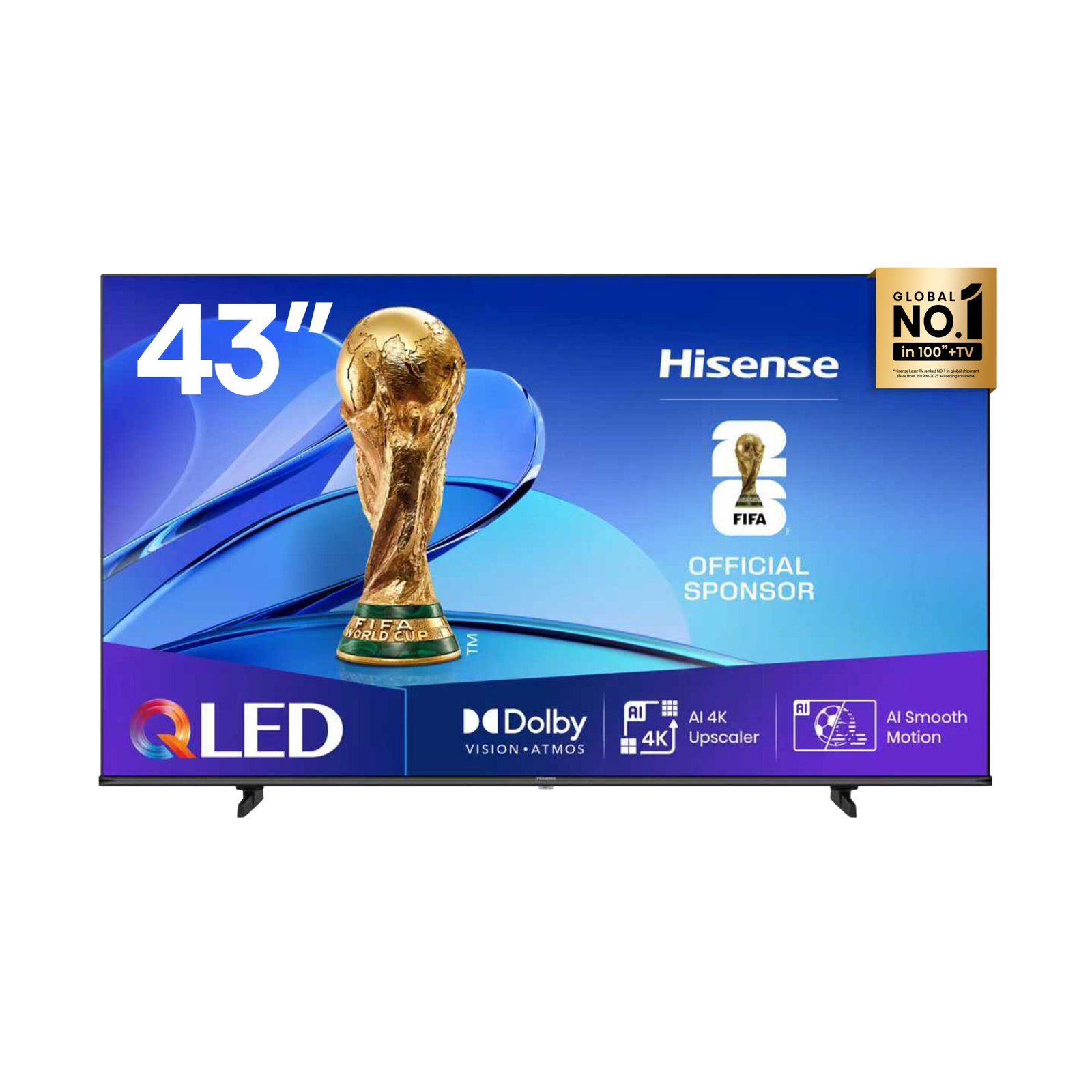 Hisense 43Q6QKEN 43 Inch 4K QLED Smart TV Kenya | Price & Specs front view